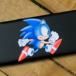 Sonic the Hedgehog depicted on a smartphone